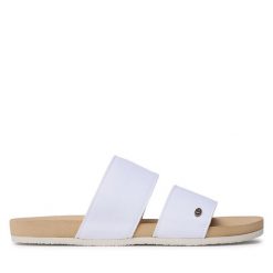 Klapki Rip Curl. Białe klapki damskie Rip Curl, bez wzorów, bez obcasa, bez zapięcia. Za 329.99 zł.