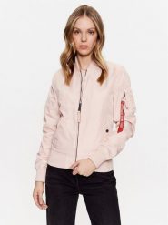 Alpha Industries Kurtka bomber MA-1 141041 Różowy Regular Fit. Czerwone kurtki damskie Alpha Industries, xs, bez wzorów, z syntetyku, bez kaptura. Za 499.99 zł.