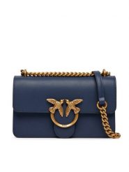 PINKO Torebka Love One Mini Dc AI 25-26 PLTT 100074 A0F1 Granatowy. Niebieskie listonoszki damskie Pinko, bez wzorów, ze skóry, bez dodatków. Za 1,239.00 zł.