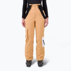 Spodnie narciarskie damskie Rossignol Bib Insulated. Brązowe spodnie sportowe damskie Rossignol, na zimę, bez wzorów, narciarskie. Za 1,619.00 zł.