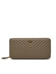 PINKO Portfel Ryder Zip Around . AI 24-25 PCPL 100250 A0GK Szary. Szare portfele damskie Pinko, bez wzorów, ze skóry. Za 879.99 zł.