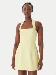 Bardot Sukienka koktajlowa Nevelle 59857DB1 Żółty Slim Fit. Żółte sukienki damskie Bardot, bez wzorów, z syntetyku, wizytowe, bez ramiączek. Za 639.99 zł.