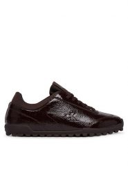 Calvin Klein Sneakersy Low Profile Run Mg Pol Mix Mat HW0HW03284 Bordowy. Czerwone obuwie sportowe damskie Calvin Klein, ze skóry, bez zapięcia. Za 489.99 zł.