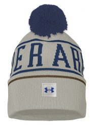 Under Armour Czapka "Halftime Pom" w kolorze szarym rozmiar: onesize. Szare czapki damskie Under Armour, bez wzorów, ze splotem. Za 99.33 zł.