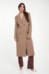 Płaszcz damski z gabardyny ELISABETTA FRANCHI. Płaszcze damskie Elisabetta Franchi, bez wzorów, bez kaptura. Za 4,679.00 zł.