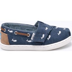 Toms - Tenisówki dziecięce Bimini. Szare buty sportowe dziewczęce TOMS, z materiału. W wyprzedaży za 129.90 zł.