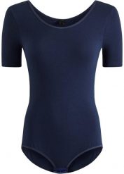 Body z półrękawem, z bawełny. Białe body i gorsety bonprix, bez wzorów, z bawełny. Za 69.99 zł.
