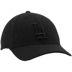 Czapka z daszkiem 47 Brand MLB Los Angeles Dodgers B-MVPSP12WBP-BKE. Czarne czapki z daszkiem damskie 47 Brand, bez wzorów. Za 98.89 zł.