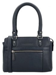 HIDE & STITCHES Skórzana torebka w kolorze granatowym - 35 x 22 x 8 cm rozmiar: onesize. Niebieskie torebki klasyczne damskie HIDE & STITCHES, z materiału, przez ramię, bez dodatków. Za 282.99 zł.