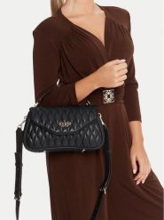 Guess Torebka Valla HWQG81 22200 Czarny. Czarne torebki klasyczne damskie Guess, ze skóry, bez dodatków. Za 339.99 zł.