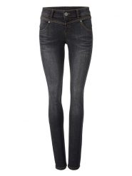 Heine Dżinsy - Skinny fit - w kolorze czarnym rozmiar: 38. Czarne jeansy damskie Heine. Za 122.96 zł.