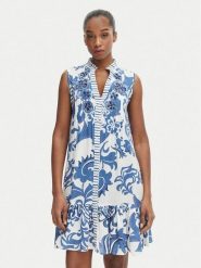 Iconique Sukienka letnia Daphne IC26-036 Niebieski Regular Fit. Niebieskie sukienki damskie Iconique, bez wzorów, z wiskozy, bez ramiączek. Za 429.99 zł.