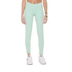 Legginsy z bawełna z krój slim na co dzień. Niebieskie legginsy damskie LEONE 1947 APPAREL, z bawełny, bez zapięcia, na fitness i siłownię. Za 82.10 zł.