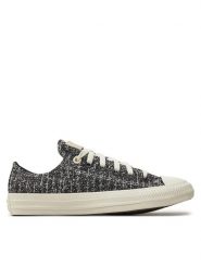 Converse Trampki Chuck Taylor All Star Ox 571355C Czarny. Czarne trampki damskie Converse, bez wzorów, z materiału, bez zapięcia. Za 319.99 zł.