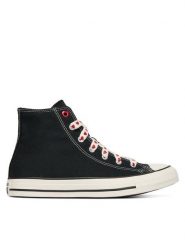 Converse Trampki Chuck Taylor All Star Hearts A19064C Czarny. Czarne trampki dziewczęce Converse, bez wzorów, z materiału, bez zapięcia. Za 299.99 zł.