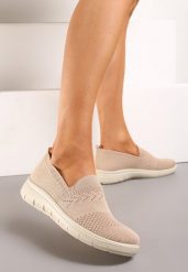 Różowe Sportowe Tenisówki z Elastyczną Materiałową Cholewką Nobilara. Czerwone obuwie sportowe casual damskie Renee, z jeansu, bez zapięcia. Za 39.99 zł.