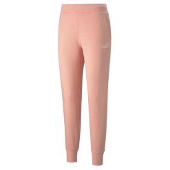 Puma Essential Logo Pants, damskie spodnie dresowe, Pomarańczowe. Brązowe spodnie dresowe damskie Puma, m, bez wzorów, z bawełny. Za 99.99 zł.