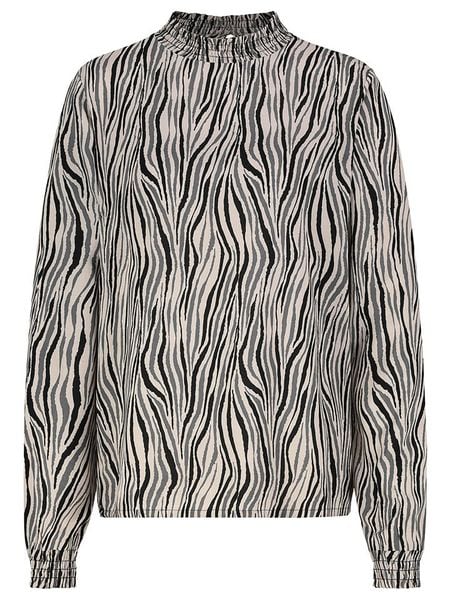 Sublevel Bluzka w kolorze biało-czarnym rozmiar: S. Białe bluzki damskie Sublevel, s, bez wzorów, z wiskozy, klasyczne, bez kołnierzyka, bez ramiączek. Za 61.60 zł.