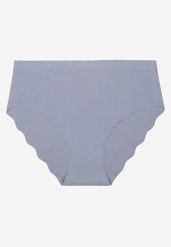 Niebieskie Majtki Figi z Geometrycznym Wzorem Lilivoria. Niebieskie figi Born2be, bez wzorów, z jeansu. Za 4.99 zł.