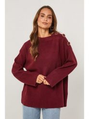 L'armoire de Suzette Sweter w kolorze bordowym rozmiar: 38/40. Czerwone swetry klasyczne damskie L'armoire de Suzette, l, z kaszmiru, bez kołnierzyka. Za 161.34 zł.