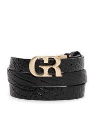 Gino Rossi Pasek Damski BLYL23007 Czarny. Czarne paski damskie Gino Rossi, bez wzorów, ze skóry. Za 79.99 zł.