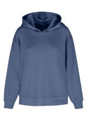 Luźna bluza B-MIDA. Niebieskie bluzy damskie Volcano, s, bez wzorów, z materiału, bez kaptura. Za 169.99 zł.