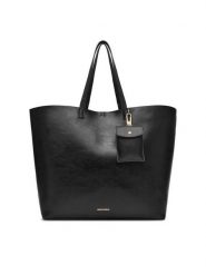 Gino Rossi Torebka C-THARAL-DA8078 Czarny. Czarne shopper bag Gino Rossi, bez wzorów, z materiału, bez dodatków. Za 299.99 zł.