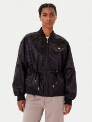 Guess Kurtka przejściowa V5YL11 WHFU0 Czarny Regular Fit. Czarne kurtki damskie Guess, xxs, z aplikacjami, z syntetyku, bez kaptura. Za 529.99 zł.