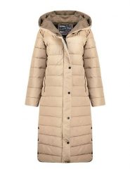 Canadian Peak Płaszcz pikowany "Constanceak" w kolorze beżowym rozmiar: XXL. Brązowe płaszcze damskie Canadian Peak, xxl, bez wzorów, bez kaptura. Za 324.26 zł.