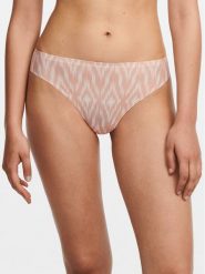 Chantelle Stringi Soft Stretch C11D90 Różowy. Czerwone stringi Chantelle, bez wzorów, z syntetyku. Za 89.99 zł.