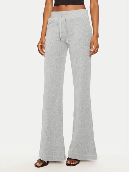 Juicy Couture Spodnie dresowe Layla JCSEBJ001 Szary Flared Leg. Szare spodnie dresowe damskie Juicy Couture, xl, bez wzorów, z dresówki. Za 469.99 zł.