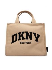 DKNY Torebka R41AOR57 Khaki. Brązowe torebki klasyczne damskie DKNY, z materiału, bez dodatków. Za 529.99 zł.