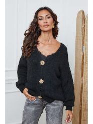 So Cachemire Kardigan "Believe" w kolorze czarnym rozmiar: L. Czarne kardigany damskie So Cachemire, l, bez wzorów, z kaszmiru. Za 249.17 zł.