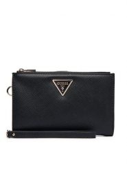 Guess Portfel Laurel II Slg SWZG74 59157 Czarny. Czarne portfele damskie Guess, z aplikacjami, ze skóry. Za 225.99 zł.