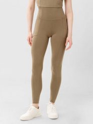 Les Lunes Legginsy sportowe "Luna" w kolorze khaki rozmiar: S. Brązowe legginsy damskie Les Lunes, s, bez wzorów, z podwyższonym stanem, outdoorowe. Za 173.99 zł.
