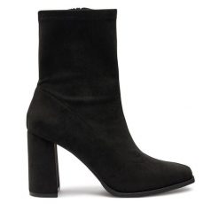 Botki Call It Spring. Czarne botki damskie Call it Spring, bez obcasa, na słupku, bez zapięcia. Za 339.99 zł.