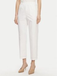 Max Mara Leisure Chinosy 2516781047650 Biały Regular Fit. Białe spodnie materiałowe damskie Max Mara Leisure, bez wzorów, z bawełny. Za 439.99 zł.