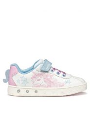 Geox Sneakersy J558WA 0BCKC C0406 M Biały. Białe buty sportowe dziewczęce Geox, bez wzorów, ze skóry, bez zapięcia. Za 179.99 zł.