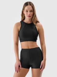4F Dół od bikini damski - czarny XS. Czarne bikini 4F, bez wzorów, z elastanu. Za 69.99 zł.