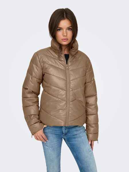 JDY Kurtka pikowana w kolorze jasnobrązowym rozmiar: M. Brązowe kurtki damskie JDY, m, bez wzorów, bez kaptura. Za 118.84 zł.