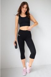 Legginsy krótkie damskie czarne RUNNING 2skin. Czarne legginsy damskie 2SkIN, l, bez wzorów, z materiału. Za 169.00 zł.