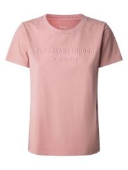 Pepe Jeans Koszulka "Loretta" w kolorze jasnoróżowym rozmiar: S. Różowe koszulki damskie Pepe Jeans, s, bez wzorów, z bawełny, bez kołnierzyka, bez ramiączek. Za 121.45 zł.