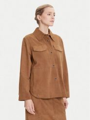 MAX&Co. Kurtka skórzana Stallo 2526446011200 Brązowy Loose Fit. Brązowe kurtki damskie MAX&Co., l, bez wzorów, ze skóry, bez kaptura. Za 1,629.00 zł.