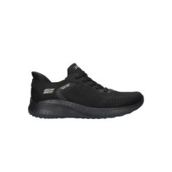 Buty do chodzenia damskie Skechers Bob Squad. Czarne obuwie sportowe casual damskie Skechers, z gumy, trekkingowe. Za 436.00 zł.