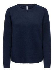 ONLY Sweter w kolorze granatowym rozmiar: S. Niebieskie swetry klasyczne damskie Only, s, z wełny, bez kołnierzyka. Za 85.95 zł.