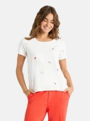 LIEBLINGSSTÜCK Koszulka "Cilia" w kolorze białym rozmiar: 4XL. Białe bluzki damskie LIEBLINGSSTÜCK, xl, bez wzorów, bez kołnierzyka, bez ramiączek. Za 153.71 zł.