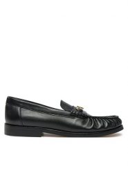 Tommy Hilfiger Mokasyny Soft Leather Horsebit Loafer FW0FW08414 Czarny. Czarne mokasyny damskie Tommy Hilfiger, ze skóry, bez obcasa. Za 349.99 zł.