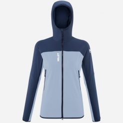 Kurtka damska softshell MILLET W Fusion Xcs Hoodie niebieski. Niebieskie kurtki damskie Millet, l, bez wzorów, z softshellu, bez kaptura. Za 475.00 zł.