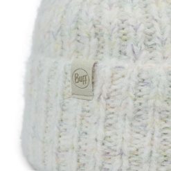 Czapka BUFF KNITTED & FLEECE BAND BEANIE EYLA. Niebieskie czapki damskie Buff, bez wzorów, z elastanu. Za 149.90 zł.
