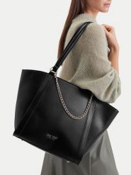 Nine West Torebka CEO-ADDISON-LH22281 Czarny. Czarne shopper bag Nine West, bez wzorów, bez dodatków. Za 229.99 zł.